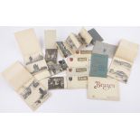 A collection of First War period bound French postcard sets, (14).