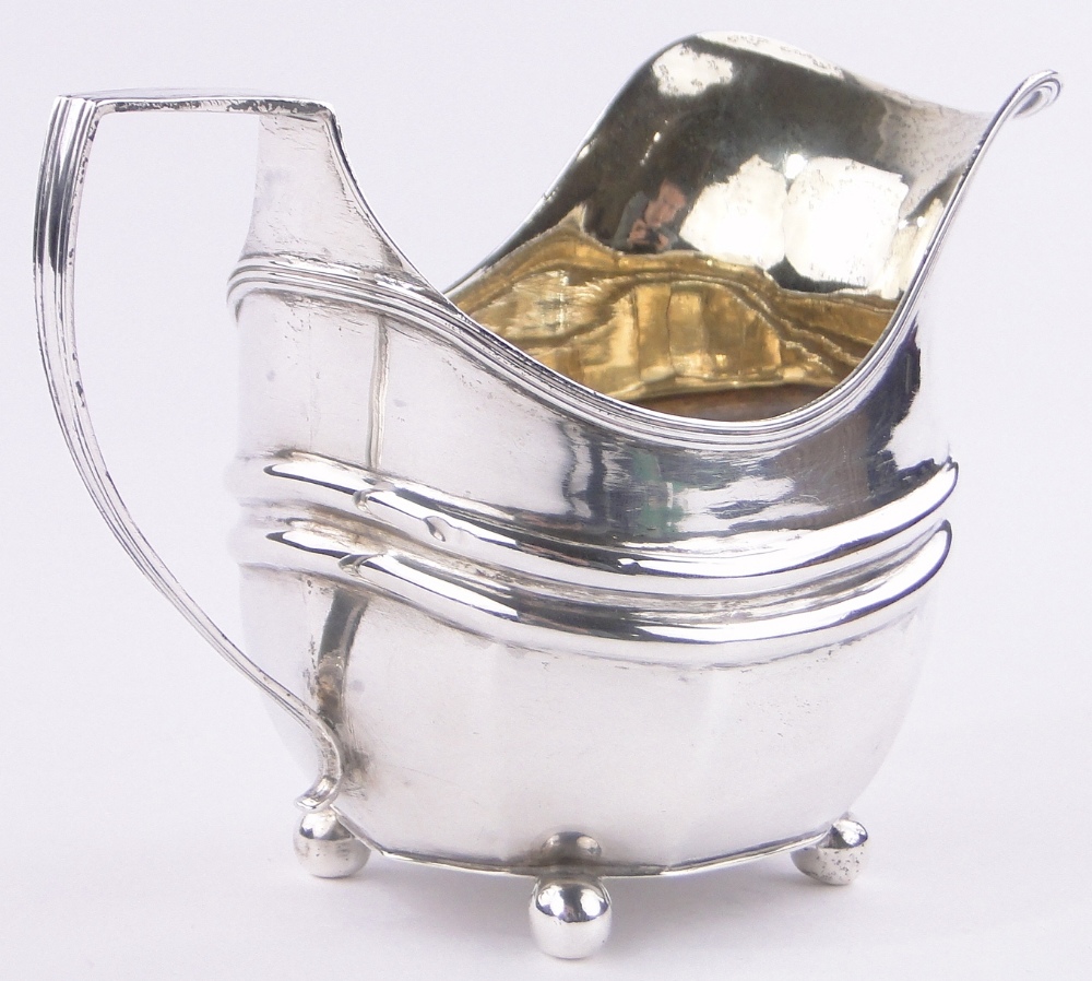 A George III silver cream jug, London 1808, 4.65 oz. - Image 2 of 3
