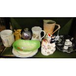 Jug, marble stand, Commemorative Ware, etc.