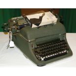 An Olympia 1950s office typewriter.