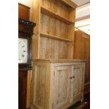 An Antique continental pine dresser of narrow size.