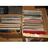 2 Boxes of large quantity of LP records.