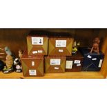 A Border Fine Arts Spaniel, country artist's bird figures, boxed.