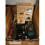 Lledo and other toy cars and model railway items.