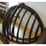 Pair of Vintage cast-iron hay racks.