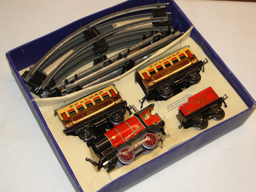 A Hornby train set and boxes containing carriages and tracks, - Image 2 of 2