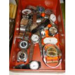 Various gents wristwatches.