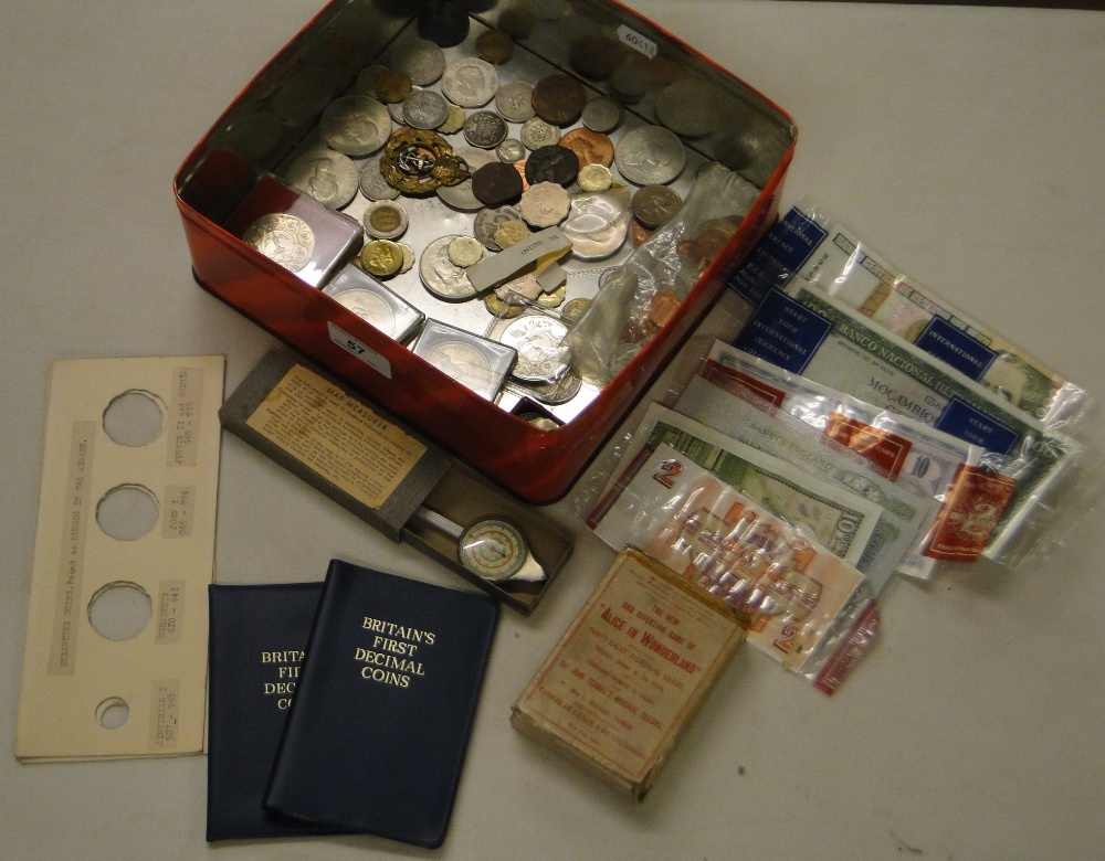 Banknotes, Byzantine coins, playing cards, etc.