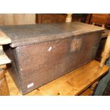 An 18th century oak coffer of small size.