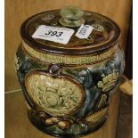 Royal Doulton Stoneware Nelson commemorative jar and cover,