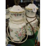 A pair of Aynsley Pembroke pattern table lamps.