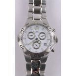 A gent's Eligio Swiss made quartz wristwatch, stainless steel case and strap, case width 40mm,