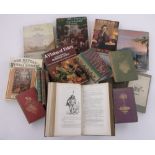 A group of natural history books, including A Naturalist Rambles On The Devonshire Coast,