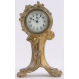 An American gilt metal cased Art Nouveau mantel clock, by the New Haven Clock Company, USA,