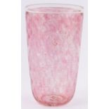 A Gambaro & Poggi Murano glass vase, gold flecked magenta colour, height 23cm.