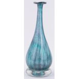 A Jane Charles Studio glass sea urchin vase, sea green/blue colours, height 21cm.