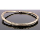 A 9ct gold woven collar, 30g.