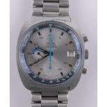 A rare gent's Omega Seamaster automatic chronograph wristwatch, stainless steel case and strap,