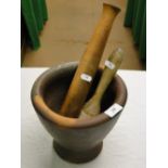 A pestle & mortar, etc.