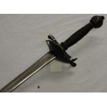 A continental brass hilted sword.