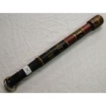 A Victorian painted and gilded truncheon inscribed "1839 H C.