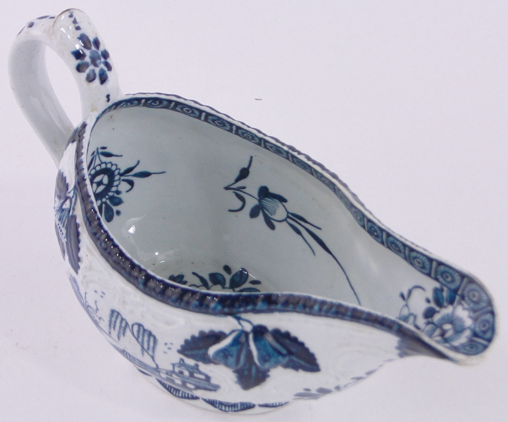 An early English Derby porcelain sauceboat, - Image 2 of 3