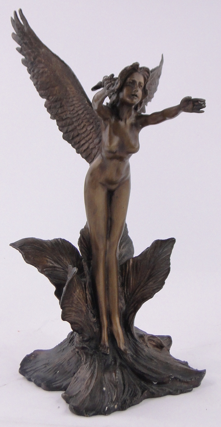 A reproduction bronze figure of a naked angel, height 35cm. - Image 2 of 3