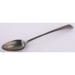 A George III silver basting spoon, makers marks R C, London 1801.