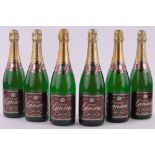 Lanson Red Label Champagne, Vintage 1981, 6 Bottles 75cl.