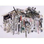 A large quantity of wristwatches, for spares or repair.