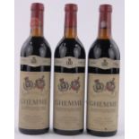 Ghemme, Cantina Sociale di Sizzano, Piedmont, Vintage 1961, 3 bottles of wine 75cl.