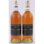 Chateau Guiraud - 1er Grand Cru, Sauternes, vintage 1964, 2 bottles of wine 75cl.