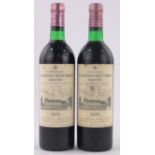 Chateau La Mission, Haut Brion, Vintage 1976, 2 bottles, 75cl.