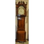 A 19th century 8-day long cased clock,