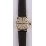 A lady's 9ct gold cased Omega mechanical wristwatch, case width 20mm, working order.