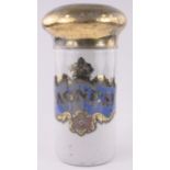 A Victorian glass chemist's Magnesia jar,