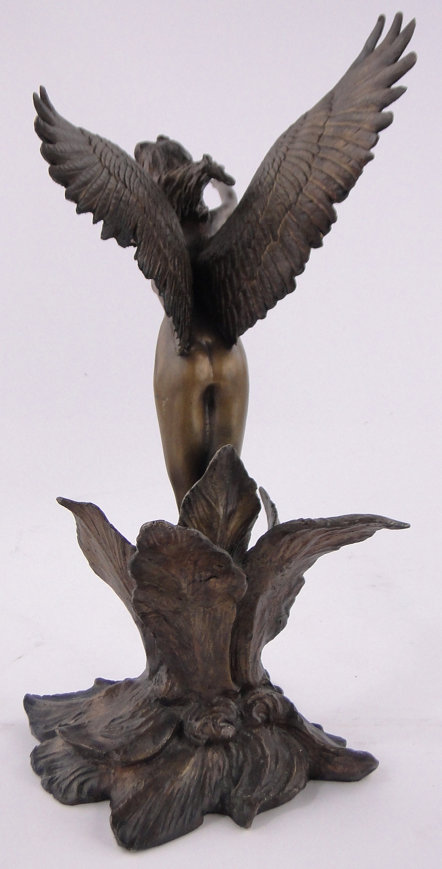 A reproduction bronze figure of a naked angel, height 35cm. - Image 3 of 3