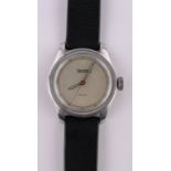 A gent's Vintage Eberhard stainless steel cased wristwatch, case width 32mm, boxed, working order.