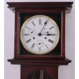 A good quality reproduction mahogany cased regulator wall clock,