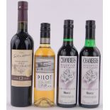 4 bottles of dessert wine - Williams & Humbert PX Sherry Pudding Wine (aged 12 yrs) 1 bottle 50cl,