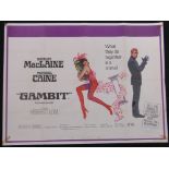 Gambit - Michael Caine (Universal 1968), Quad Film Poster,