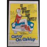 3 Carry On US One Sheets, 27 x 40", Carry On Teacher (Peter Rogers 1959) (VF),