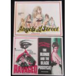 Four 1970's X rated Quad Film Posters, 30 x 40", Tropic of Cancer (Paramount) (VF),