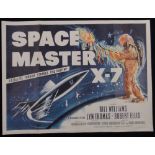 Space Master X-7 (20th Century Fox 1958), Quad Film Poster,