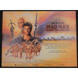 Mad Max Beyond Thunderdome (Warner 1985), Quad Film Poster,