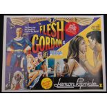 Flesh Gordon / Lemon Popsicle (1970's), Double Bill Quad Film Poster,