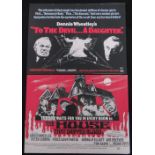 Two Horror Quad Film Posters, 30 x 40", starring Christopher Lee,