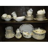 Large quantity of Royal Doulton "Larchmont" pattern tea and dinnerware.