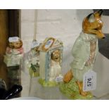 4 Royal Albert Beatrix Potter figures.