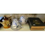 Royal Tuscan teaware and 2 Nature books.